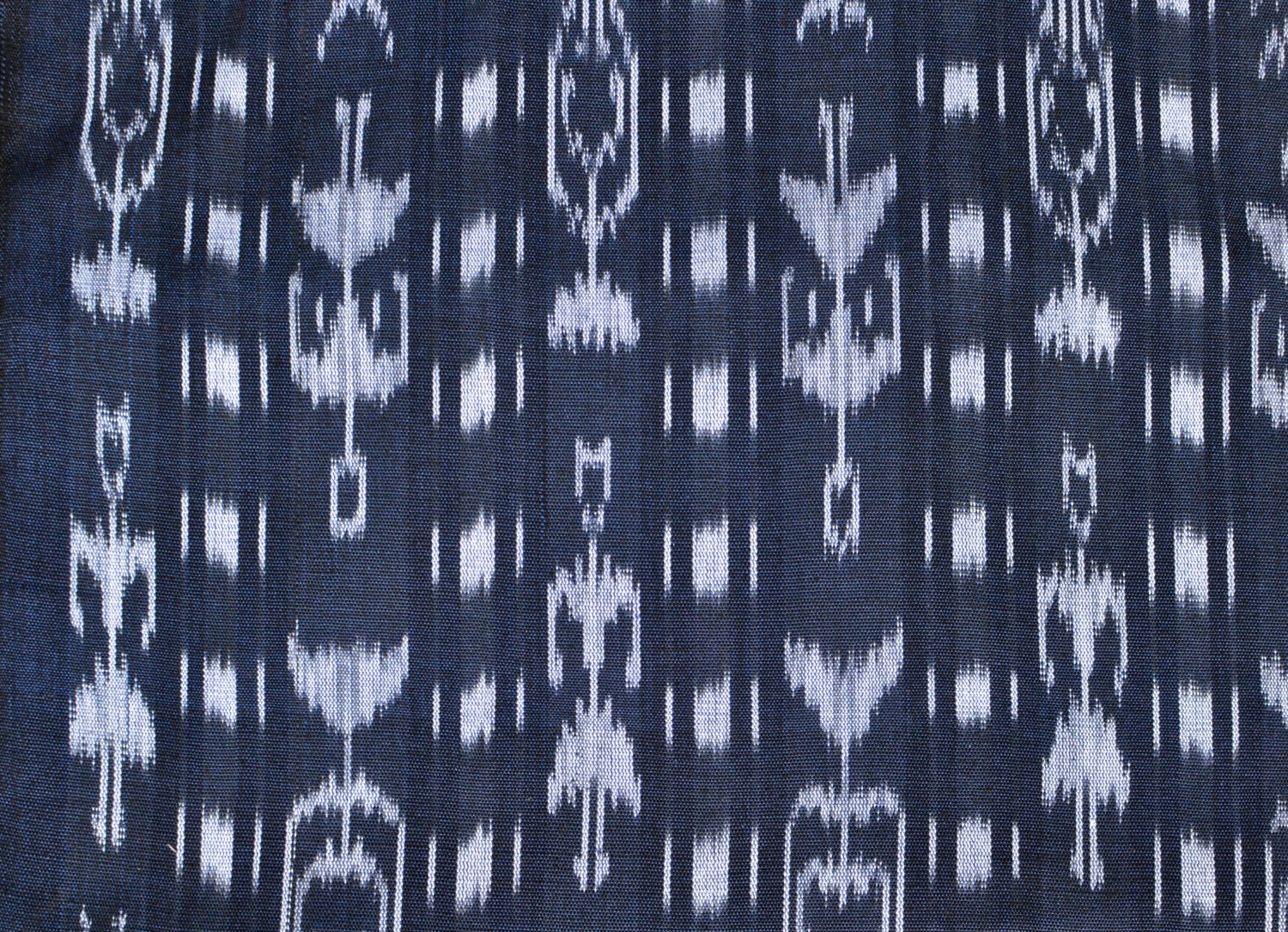 Indigo Spirit Ikat - Handwoven Cotton Fabric | Lightweight (Sold by the Yard)