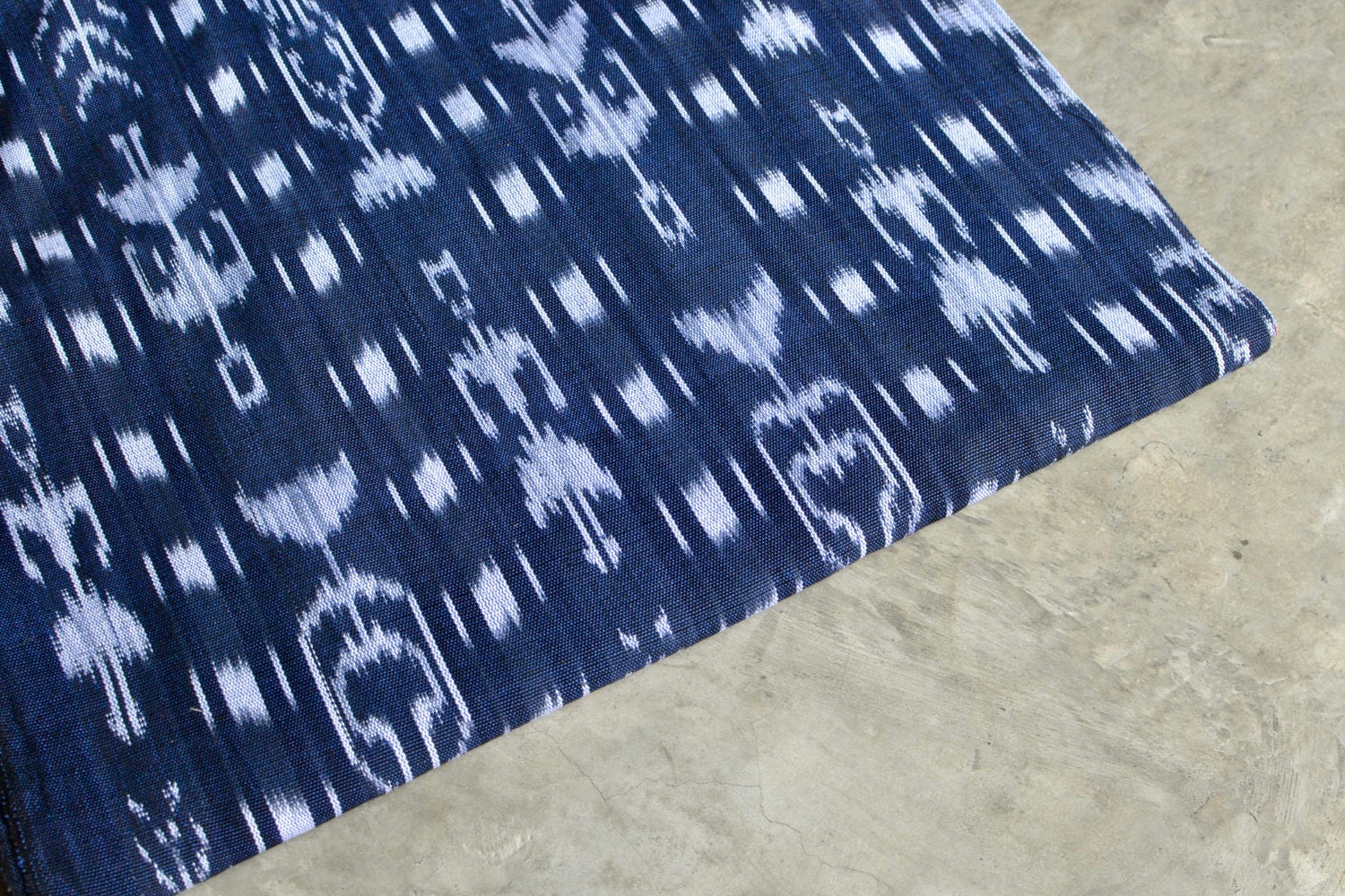 Indigo Spirit Ikat - Handwoven Cotton Fabric | Lightweight (Sold by the Yard)