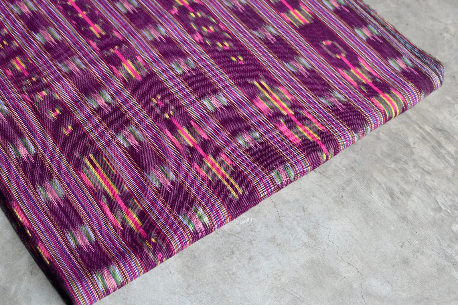 Twilight Vine Ikat - Handwoven Cotton Fabric | Lightweight (Sold by the Yard)