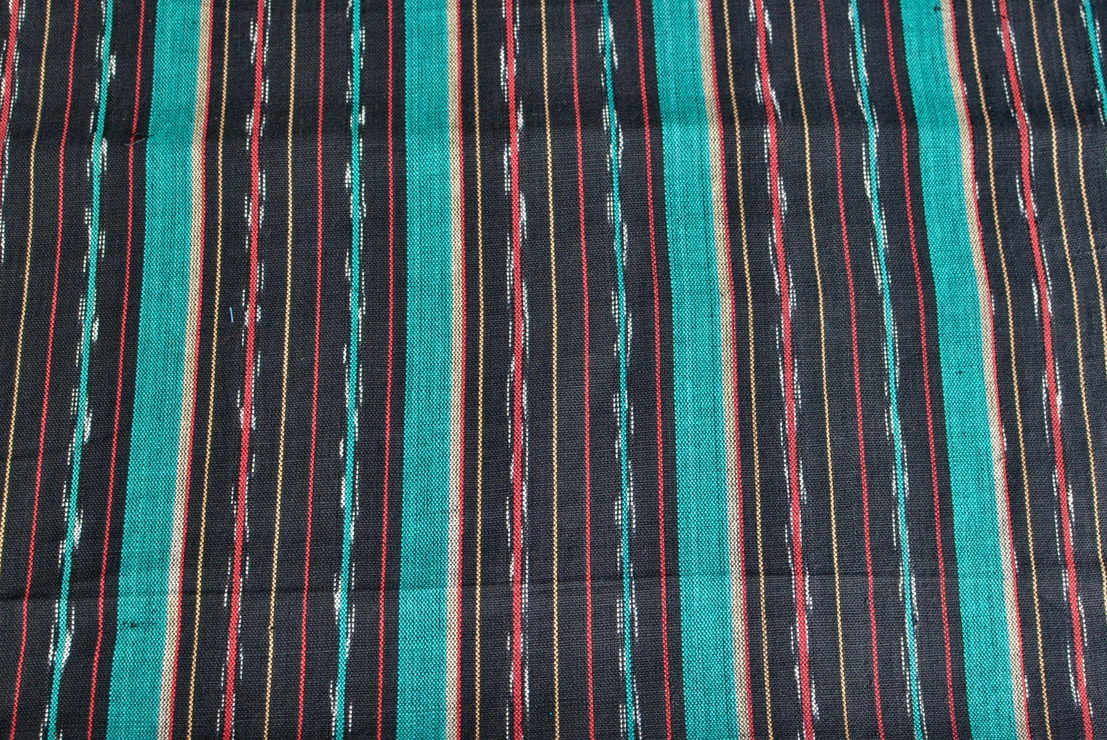 Turquoise Shadow Ikat - Handwoven Cotton Fabric | Lightweight (Sold by the Yard)