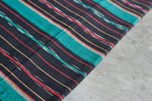 Turquoise Shadow Ikat - Handwoven Cotton Fabric | Lightweight (Sold by the Yard)