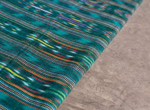 Jade Thread Ikat - Handwoven Cotton Fabric | Lightweight (Sold by the Yard)