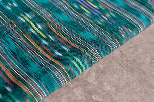 Jade Thread Ikat - Handwoven Cotton Fabric | Lightweight (Sold by the Yard)