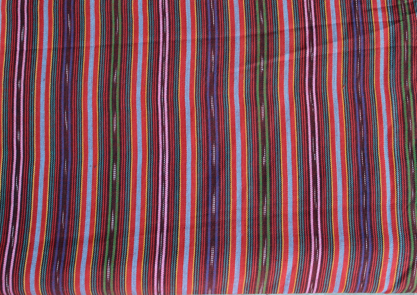 Crimson Stripe Ikat - Handwoven Cotton Fabric | Lightweight (Sold by the Yard)