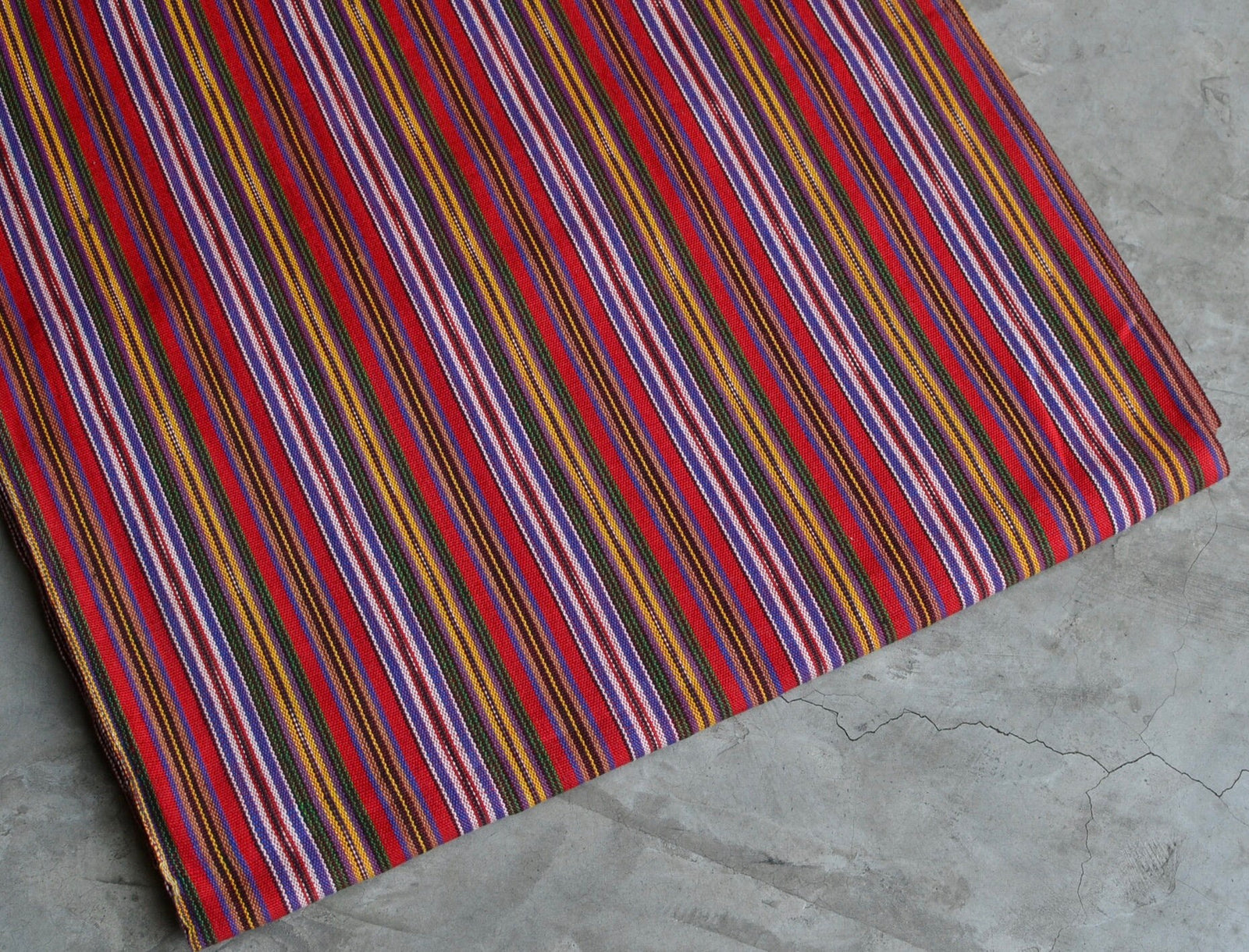 Hearthstone Stripe Ikat - Handwoven Cotton Fabric | Lightweight (Sold by the Yard)