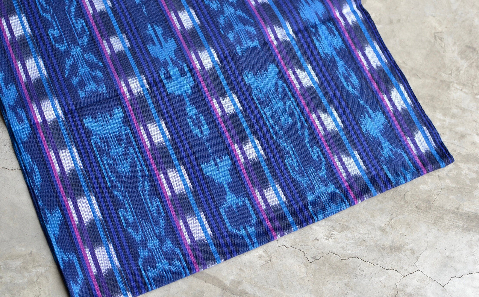 Indigo Trace Ikat - Handwoven Cotton Fabric | Lightweight (Sold by the Yard)