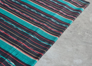 Turquoise Shadow Ikat - Handwoven Cotton Fabric | Lightweight (Sold by the Yard)