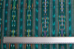 Jade Thread Ikat - Handwoven Cotton Fabric | Lightweight (Sold by the Yard)
