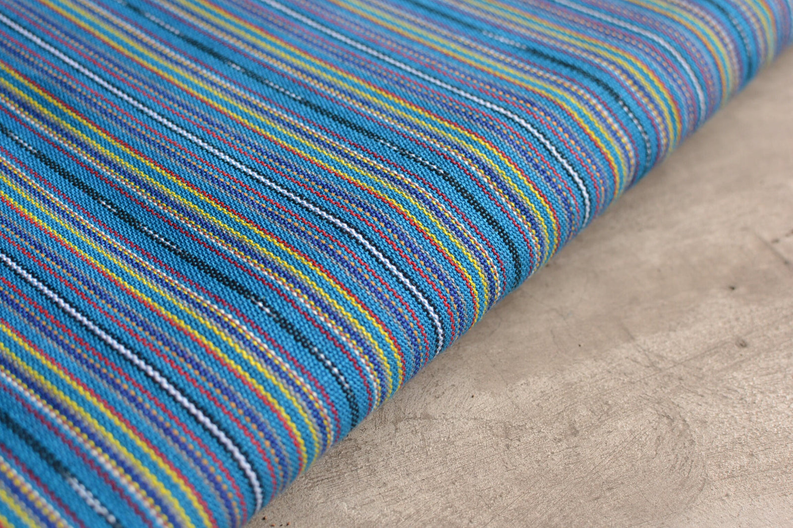 Skyline Mist Stripes - Handwoven Cotton Fabric | Lightweight (Sold by the Yard)