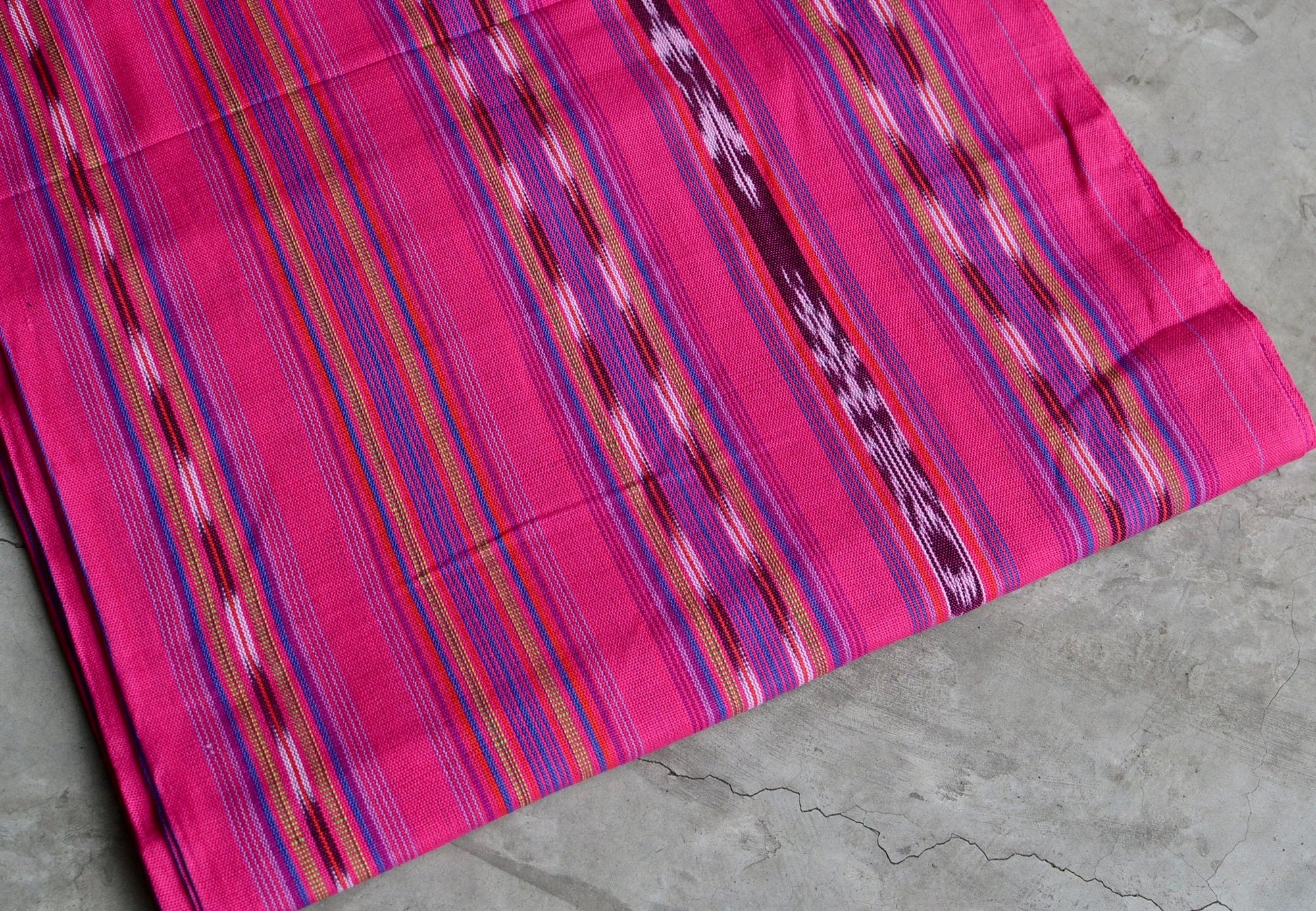 Rosada Bloom Ikat - Handwoven Cotton Fabric | Lightweight (Sold by the Yard)