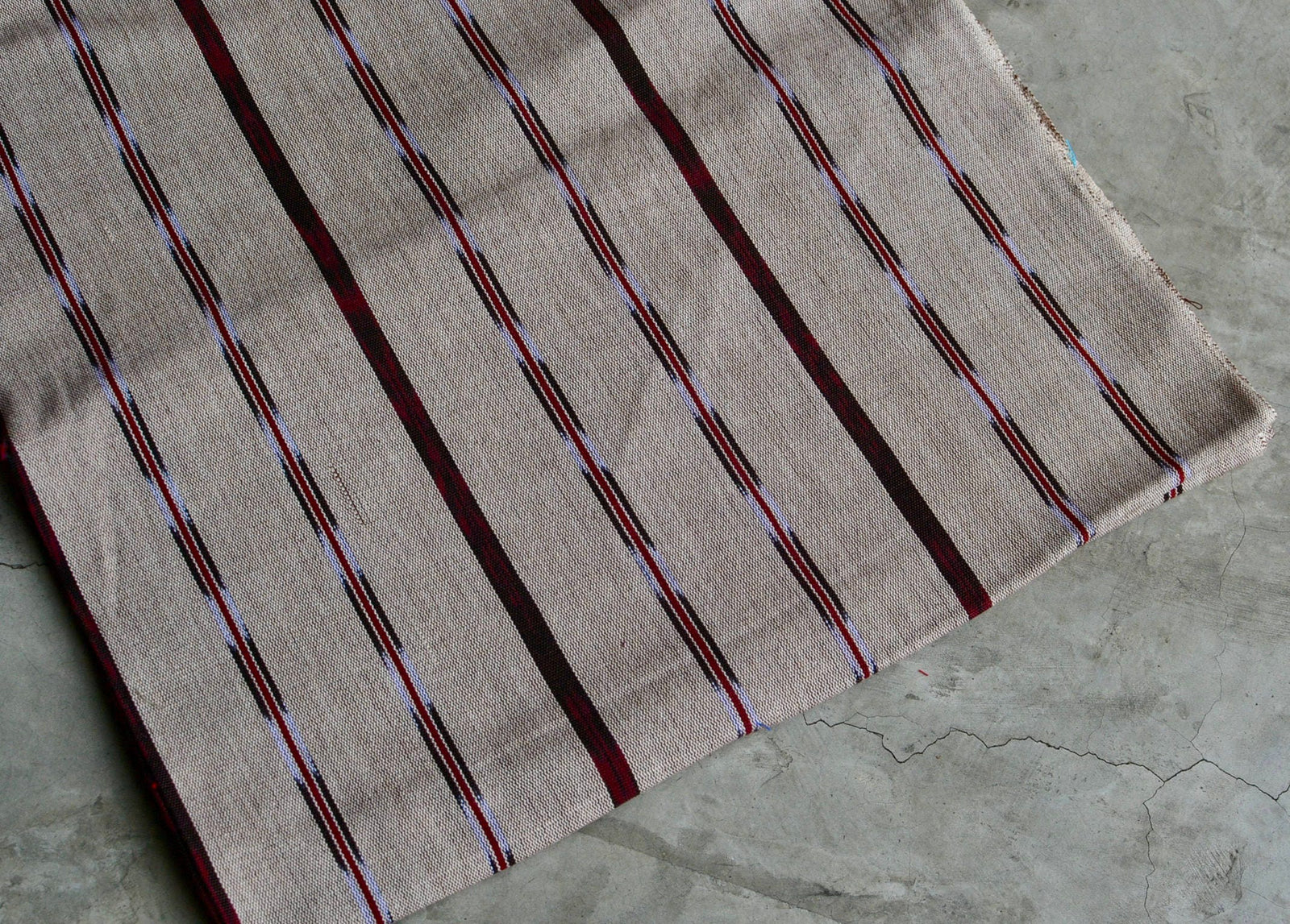 Limestone Vein Stripes - Handwoven Cotton Fabric | Lightweight (Sold by the Yard)
