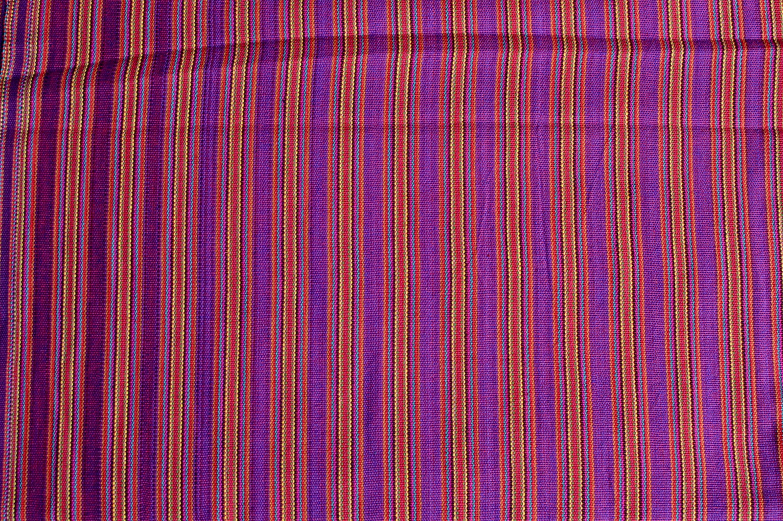 Carnival Stripe Cotton - Handwoven Cotton Fabric | Lightweight (Sold by the Yard)