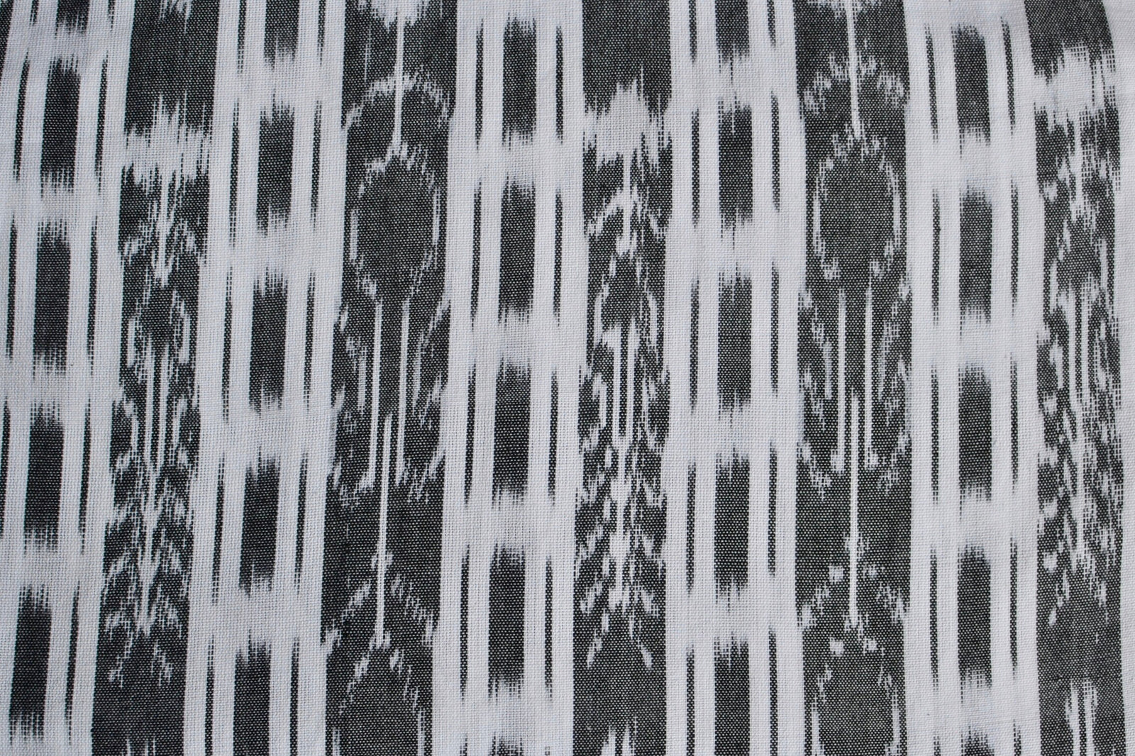 Silver Drift Ikat - Handwoven Cotton Fabric | Lightweight (Sold by the Yard)