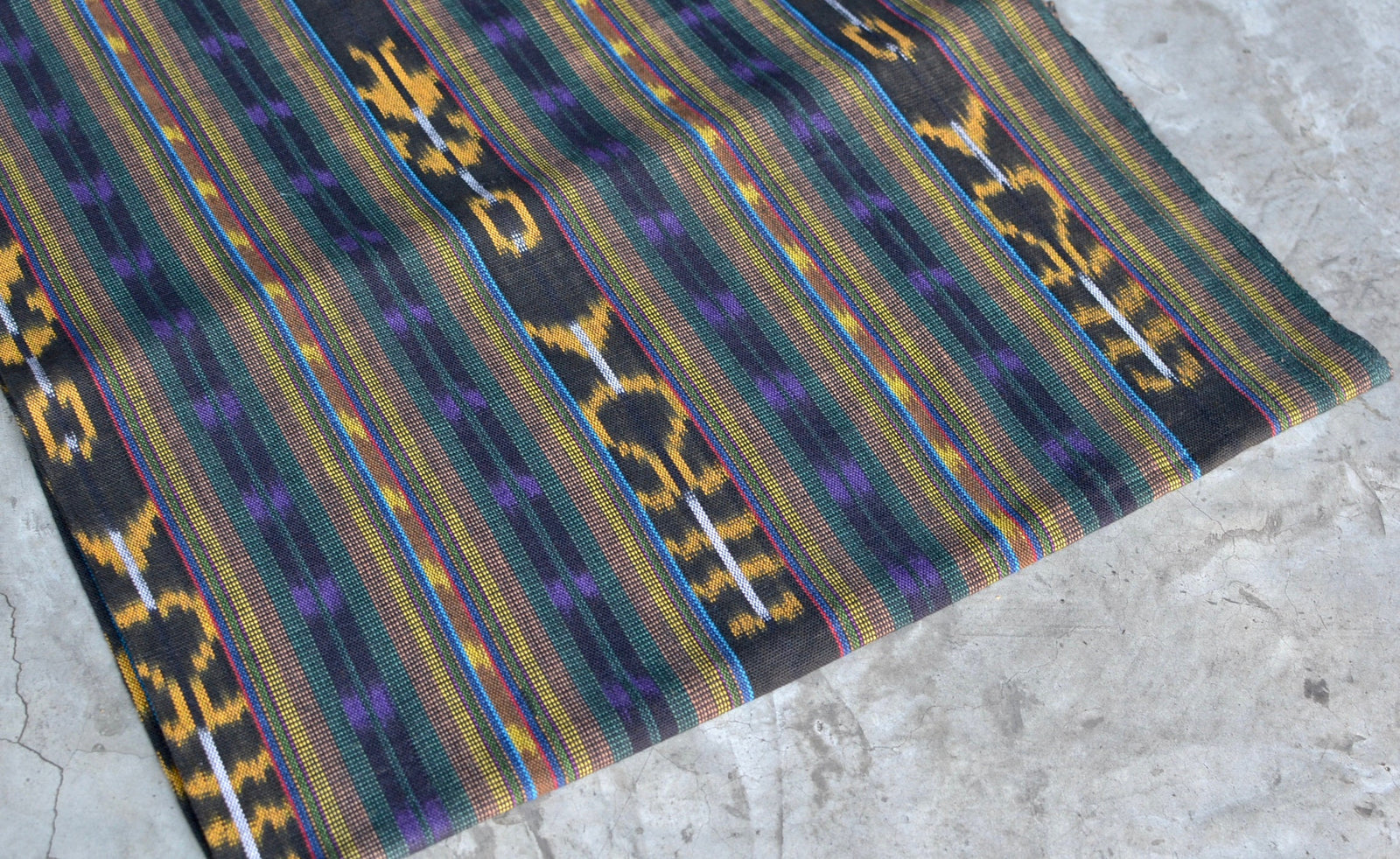 Amber Night Ikat - Handwoven Cotton Fabric | Lightweight (Sold by the Yard)