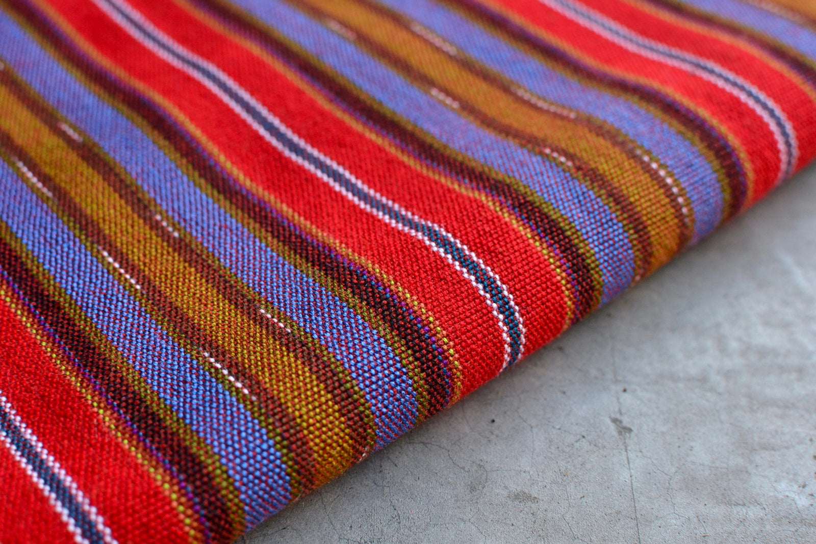 Sunset Veil Stripes - Handwoven Cotton Fabric | Lightweight (Sold by the Yard)
