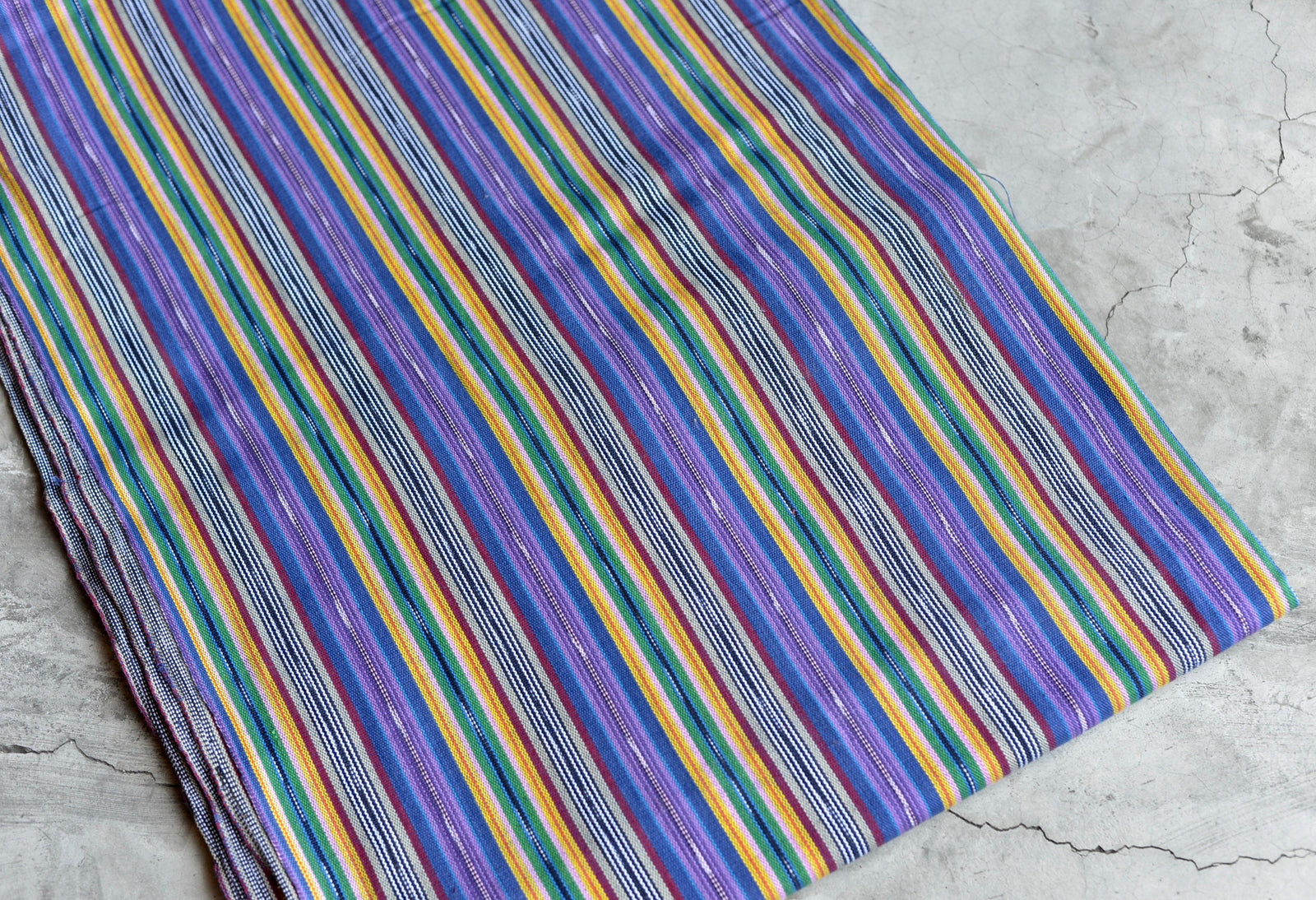 Lavender Meadow Ikat - Handwoven Cotton Fabric | Lightweight (Sold by the Yard)