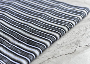 Nightfall Stripe Ikat - Handwoven Cotton Fabric | Lightweight (Sold by the Yard)