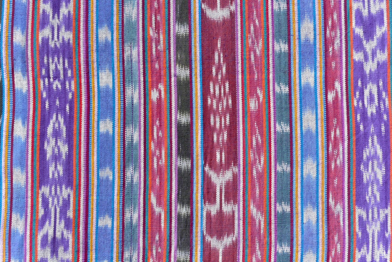 Twilight Orchid Ikat - Handwoven Cotton Fabric | Lightweight (Sold by the Yard)