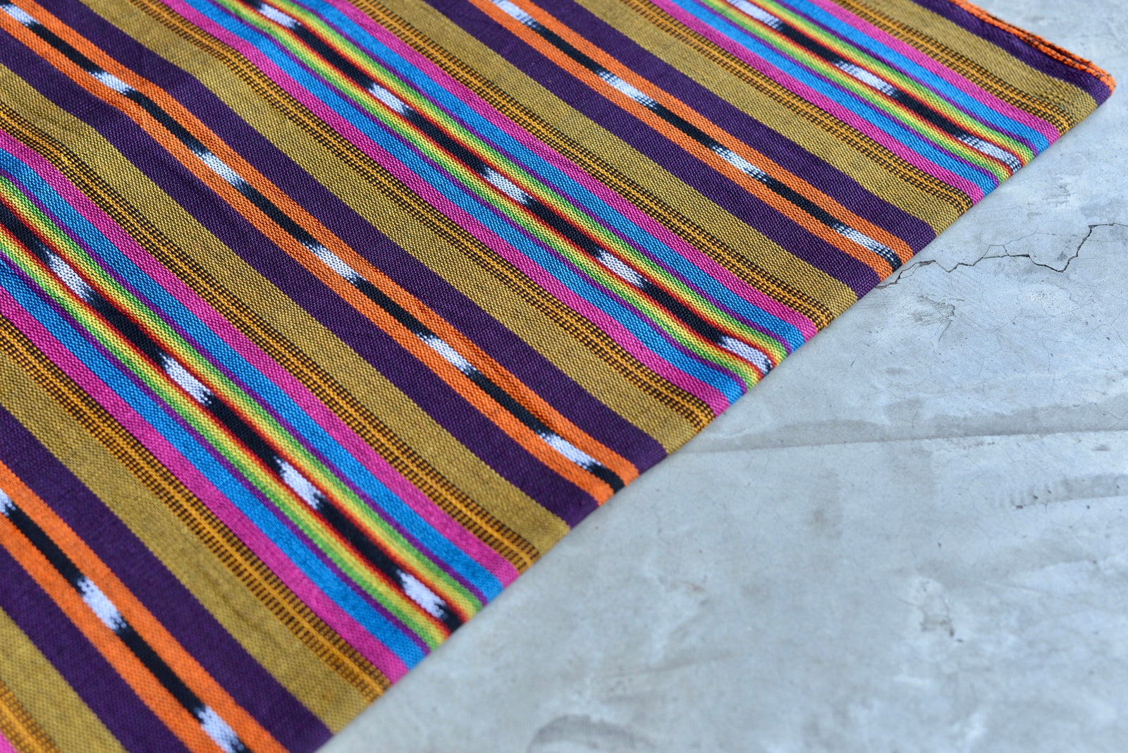 Golden Mirage Stripes - Handwoven Cotton Fabric | Lightweight (Sold by the Yard)