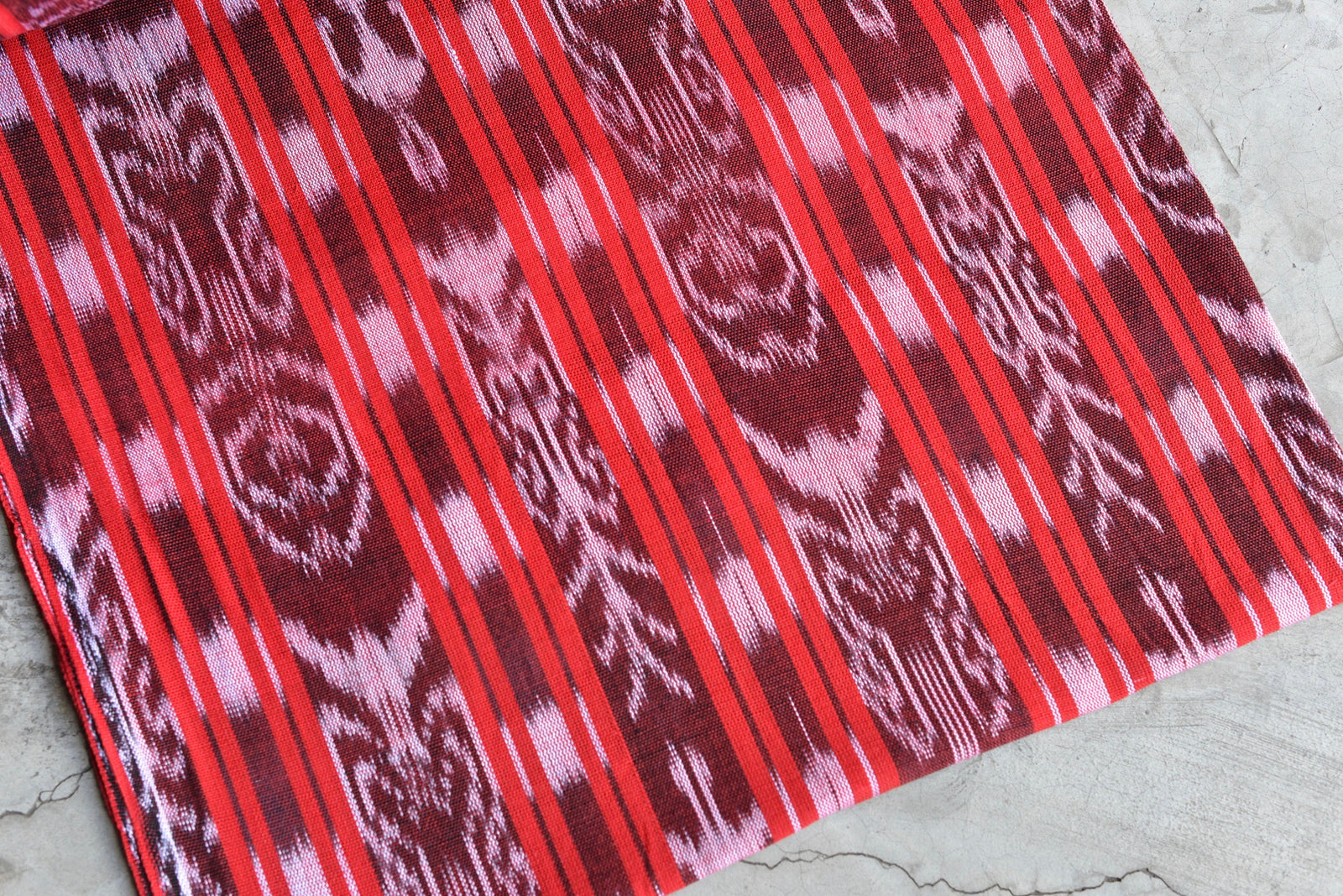 Ruby Loom Ikat - Handwoven Cotton Fabric | Lightweight (Sold by the Yard)