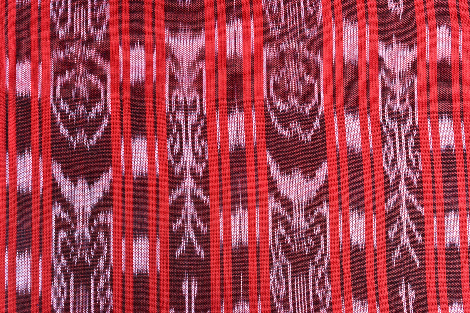 Ruby Loom Ikat - Handwoven Cotton Fabric | Lightweight (Sold by the Yard)