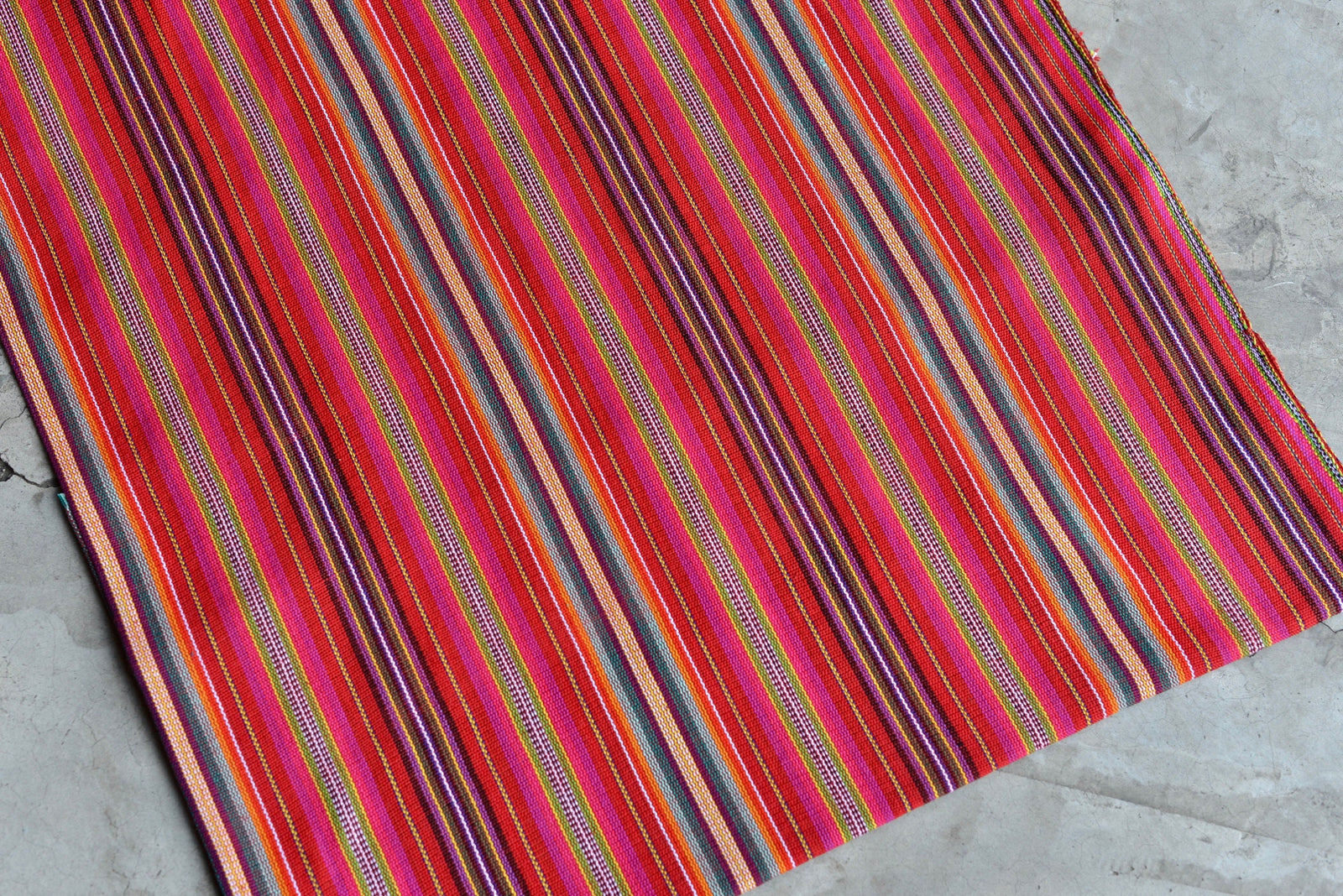 Cardinal Trail Ikat - Handwoven Cotton Fabric | Lightweight (Sold by the Yard)