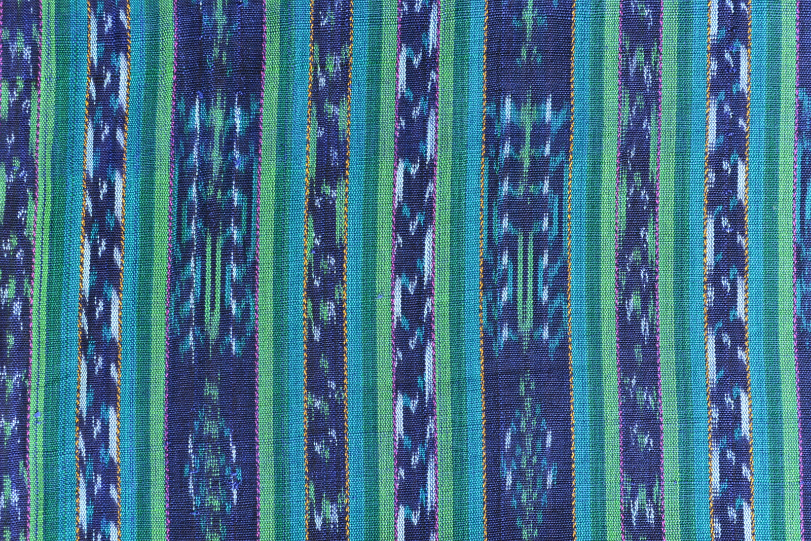Tropical Lagoon Ikat - Handwoven Cotton Fabric | Lightweight (Sold by the Yard)