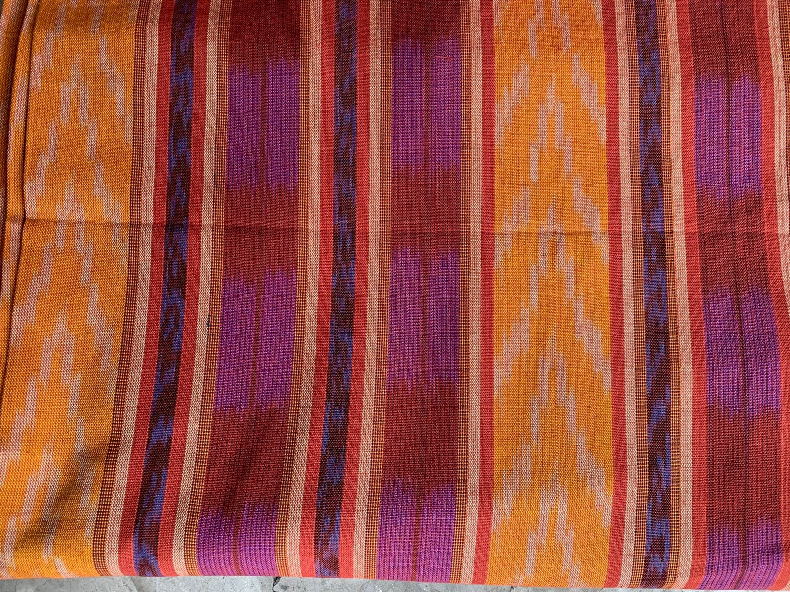 Sunflare Ikat - Handwoven Cotton Fabric | Lightweight (Sold by the Yard)