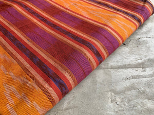 Sunflare Ikat - Handwoven Cotton Fabric | Lightweight (Sold by the Yard)