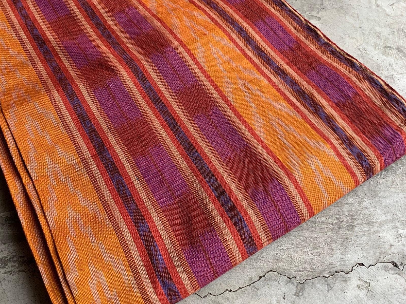 Sunflare Ikat - Handwoven Cotton Fabric | Lightweight (Sold by the Yard)