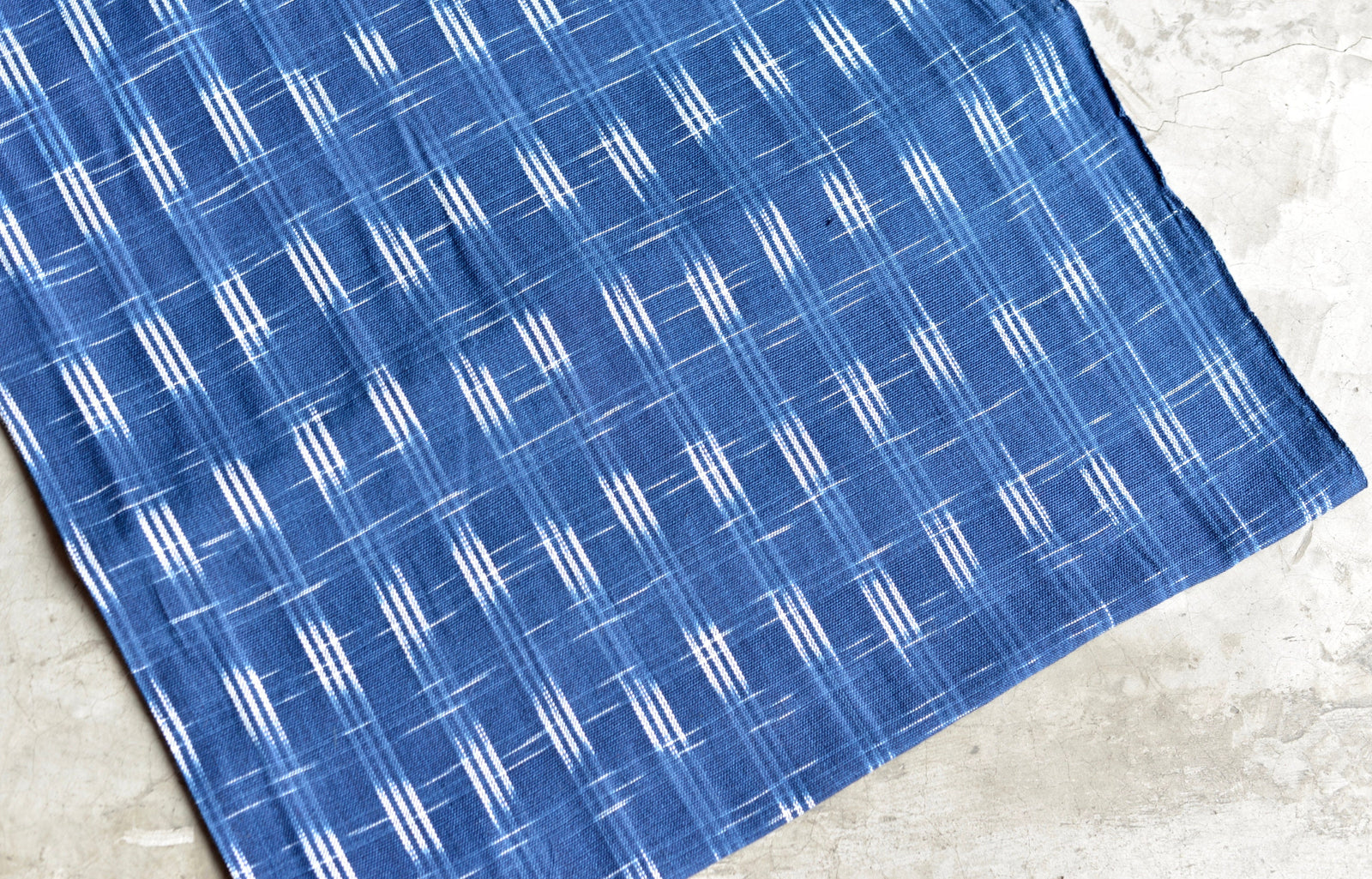 Denim Sky Ikat - Handwoven Cotton Fabric | Lightweight (Sold by the Yard)