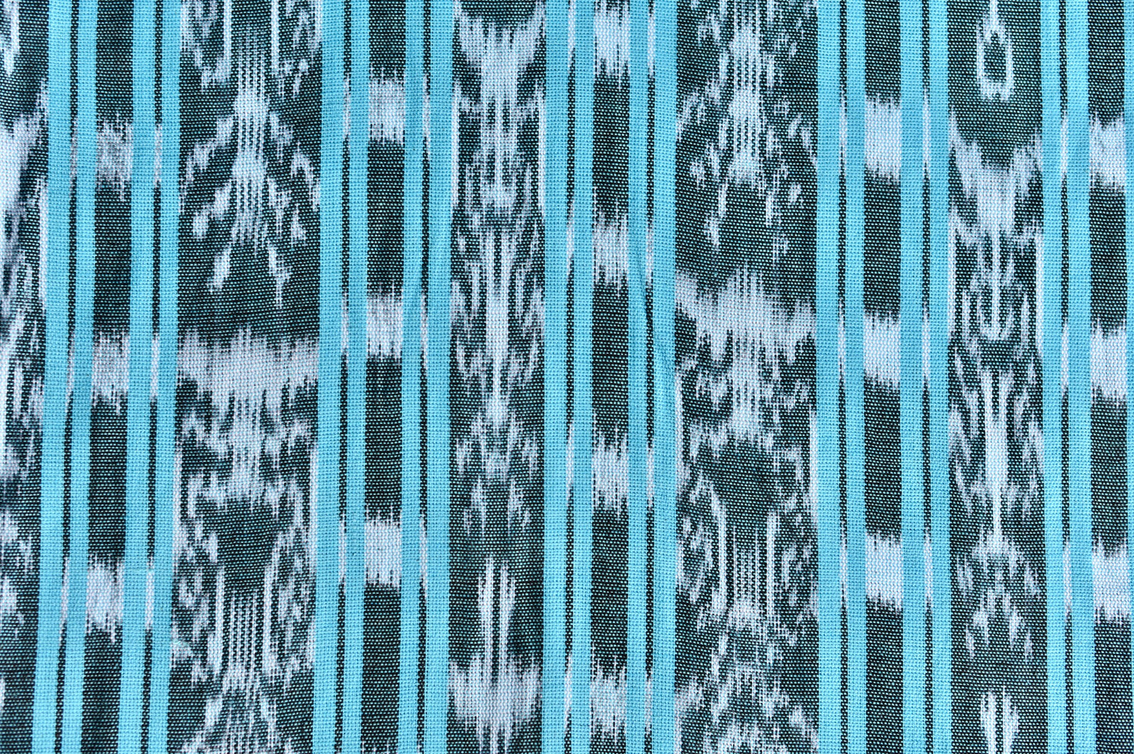 Ocean Crest Ikat - Handwoven Cotton Fabric | Lightweight (Sold by the Yard)