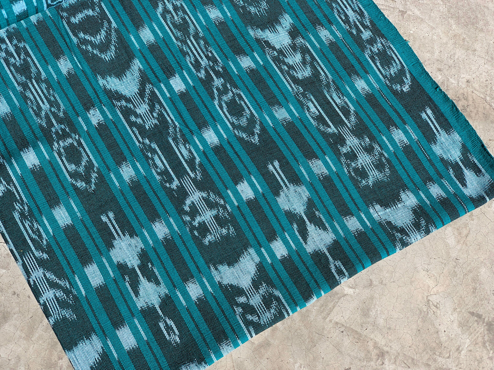 Jungle Canopy Ikat - Handwoven Cotton Fabric | Lightweight (Sold by the Yard)