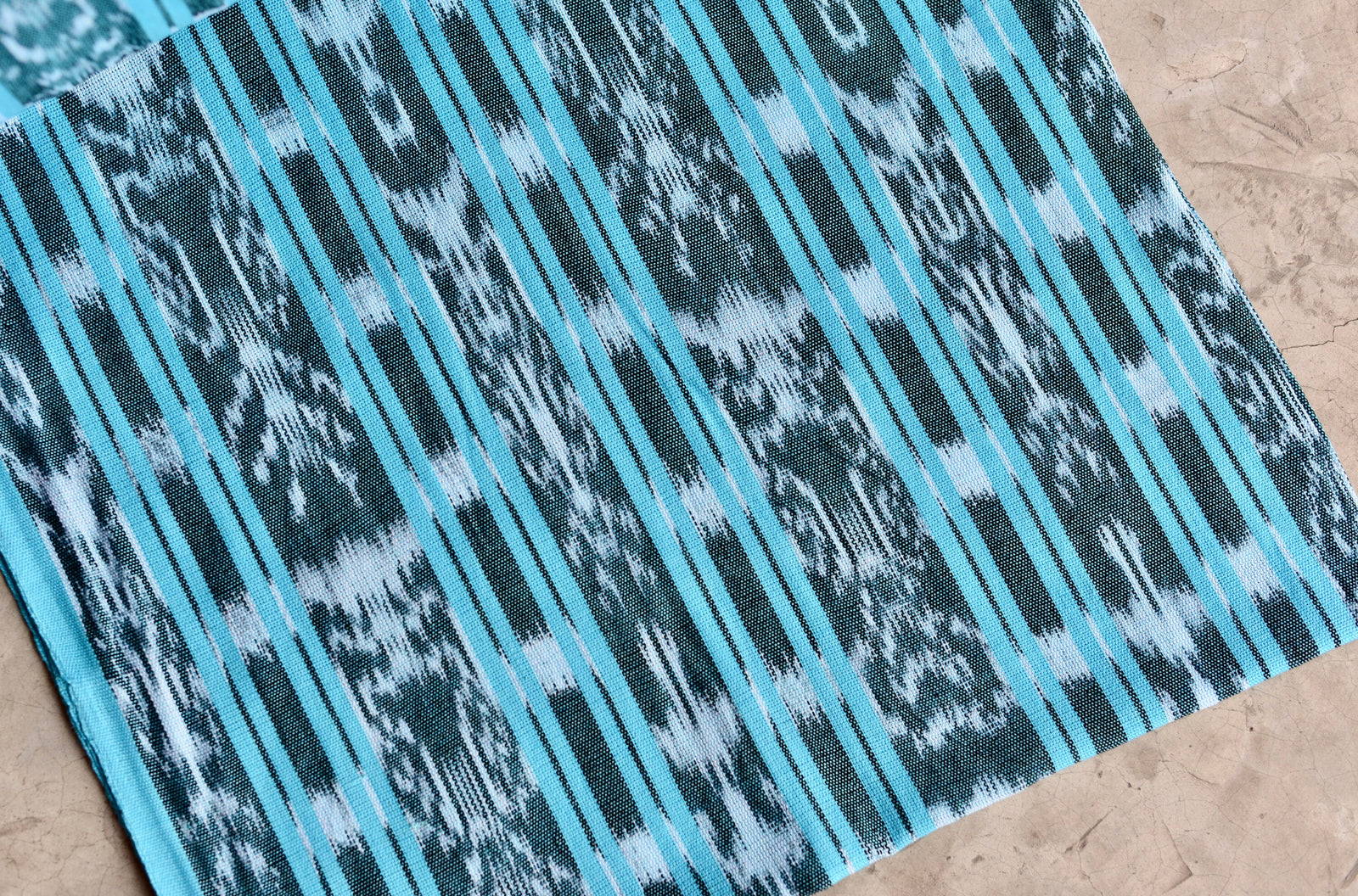 Ocean Crest Ikat - Handwoven Cotton Fabric | Lightweight (Sold by the Yard)