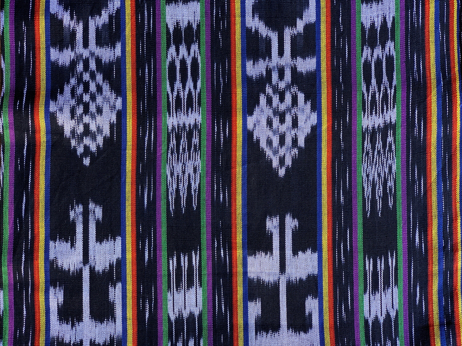 Midnight Tapestry Ikat - Handwoven Cotton Fabric | Lightweight (Sold by the Yard)