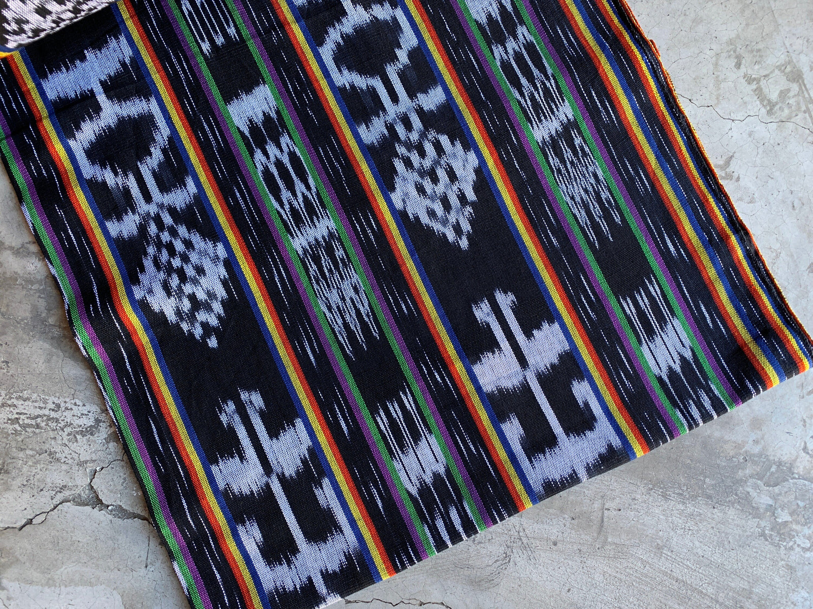Midnight Tapestry Ikat - Handwoven Cotton Fabric | Lightweight (Sold by the Yard)