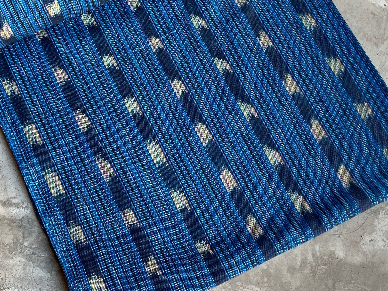 Midnight Shore Ikat - Handwoven Cotton Fabric | Lightweight (Sold by the Yard)