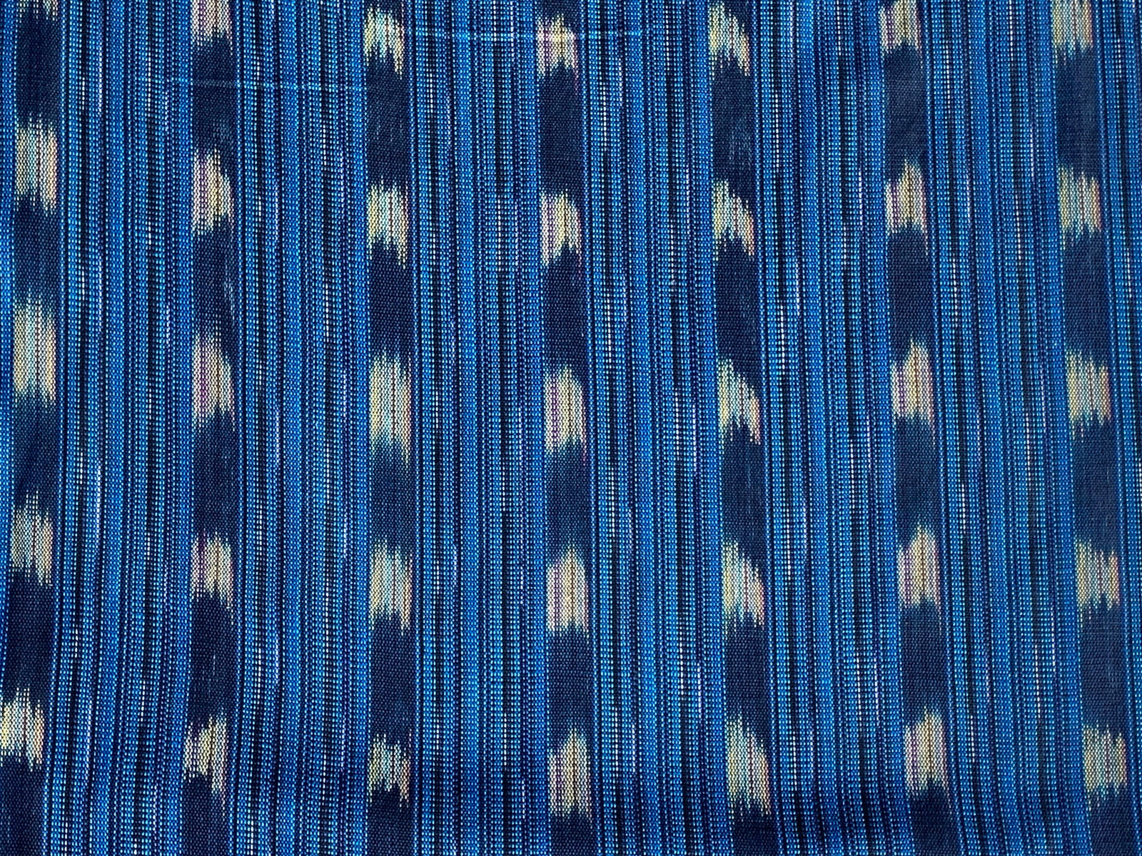 Midnight Shore Ikat - Handwoven Cotton Fabric | Lightweight (Sold by the Yard)