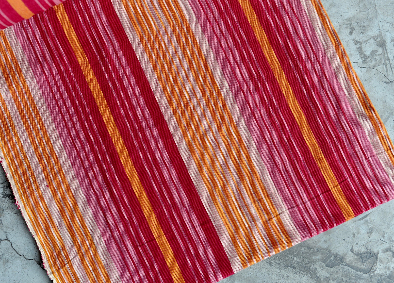 Berry Fizz Ikat - Handwoven Cotton Fabric | Lightweight (Sold by the Yard)