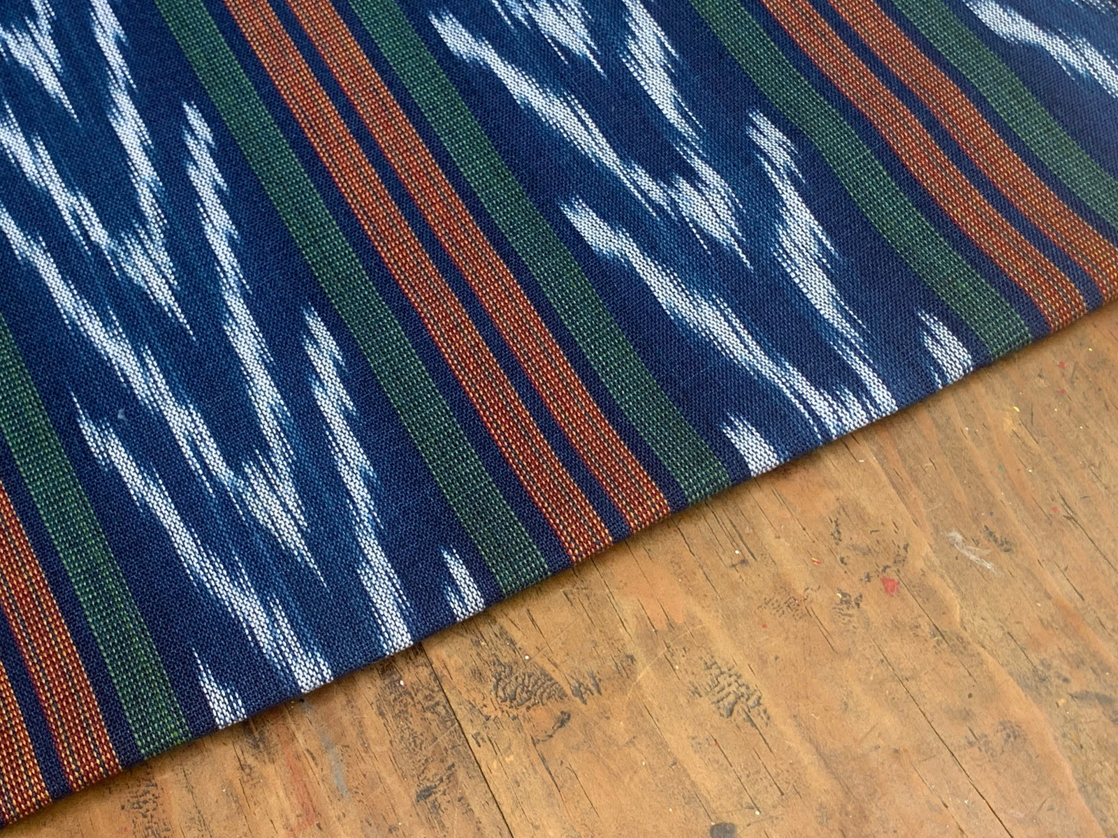 Forest Peak Ikat - Handwoven Cotton Fabric | Lightweight (Sold by the Yard)