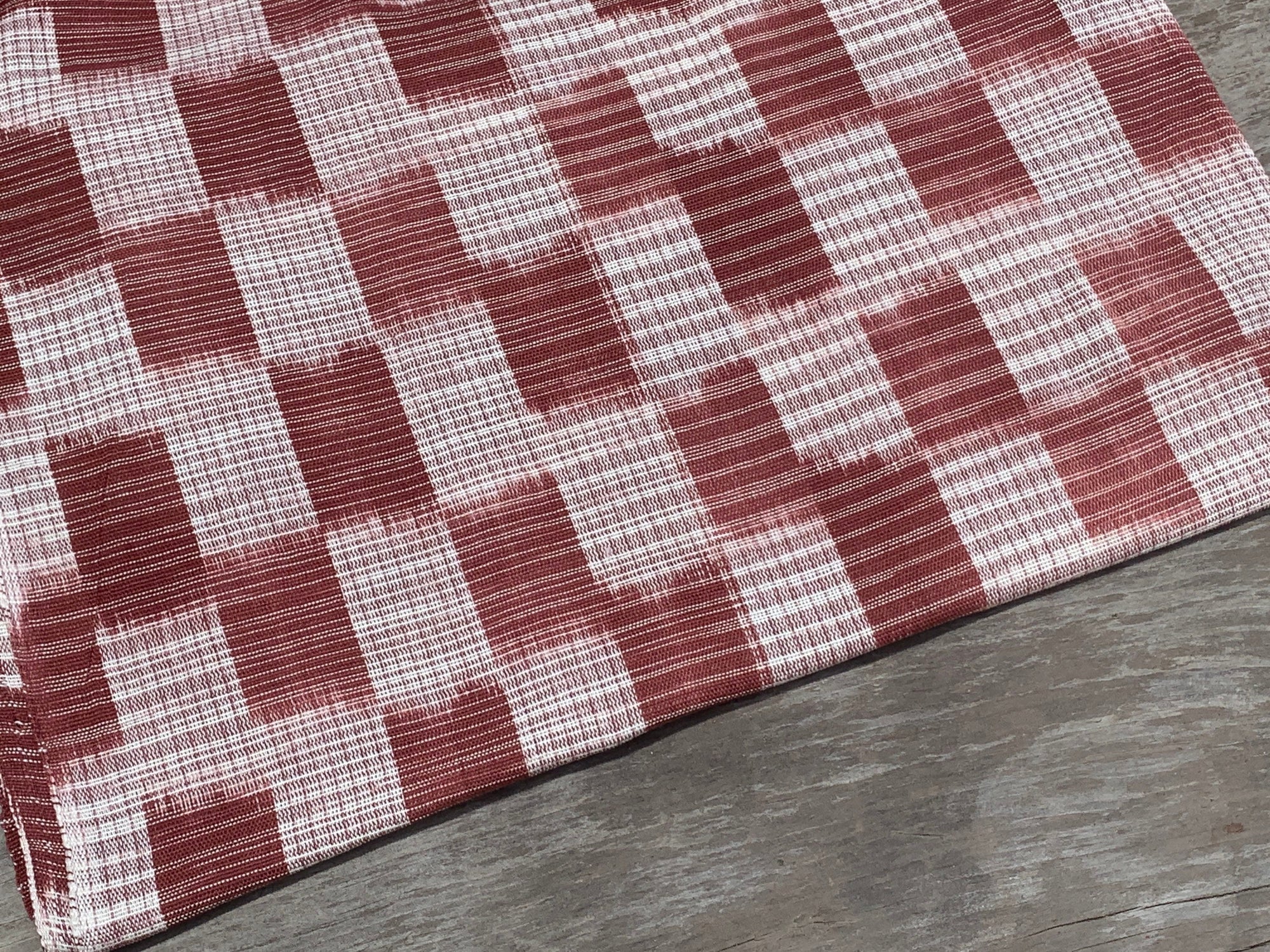 Sierra Plaid Ikat - Handwoven Cotton Fabric | Lightweight (Sold by the Yard)
