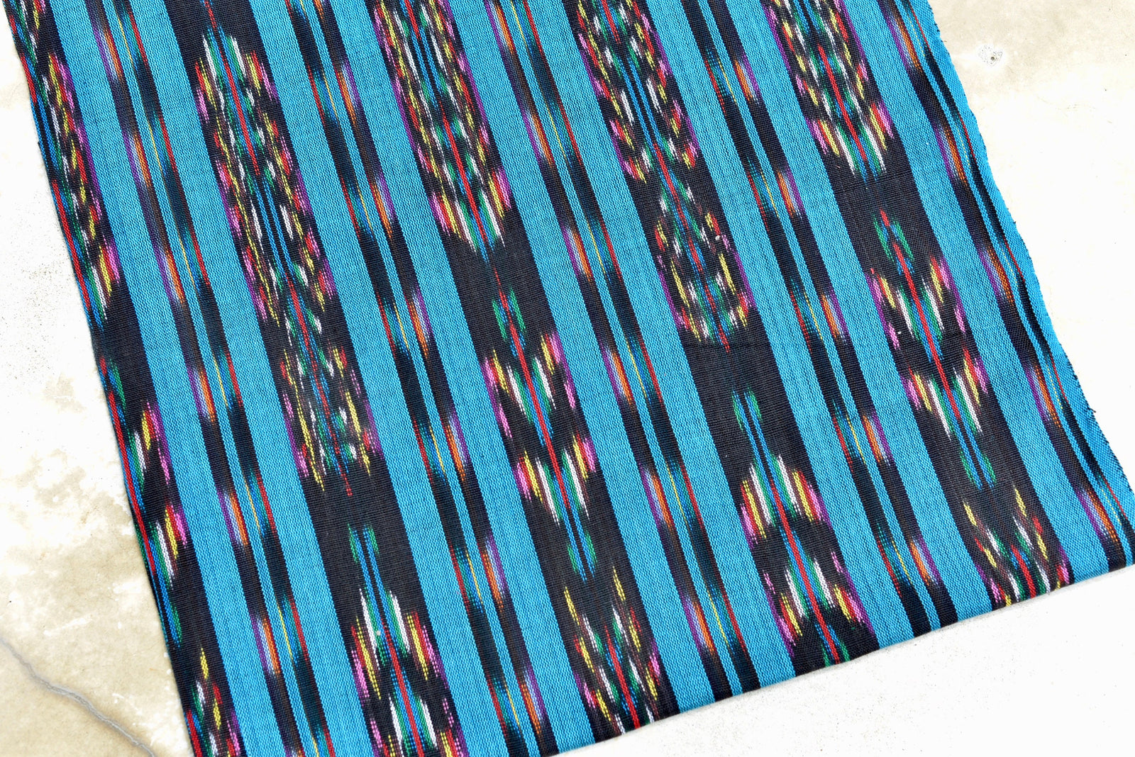 Tropical Tide Ikat - Handwoven Cotton Fabric | Lightweight (Sold by the Yard)