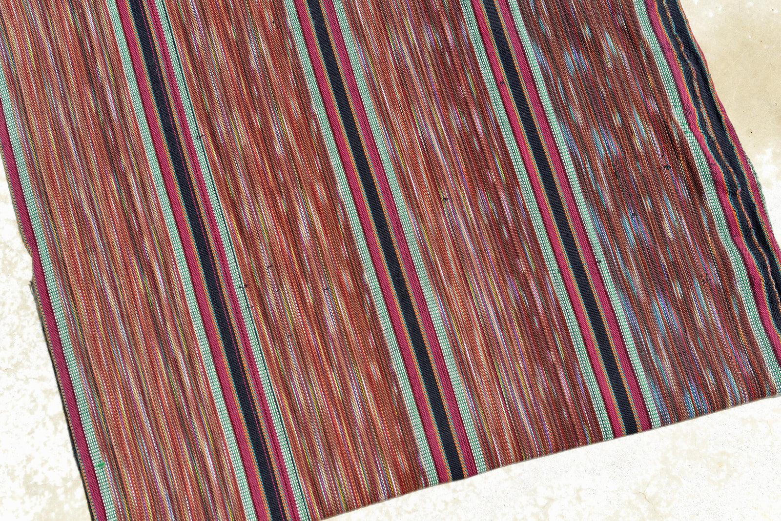 Clay Horizon Ikat - Handwoven Cotton Fabric | Lightweight (Sold by the Yard)