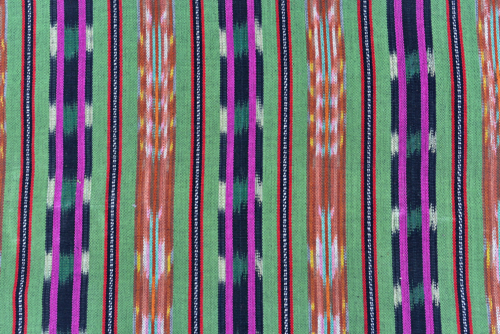 Sage Bloom Ikat - Handwoven Cotton Fabric | Lightweight (Sold by the Yard)