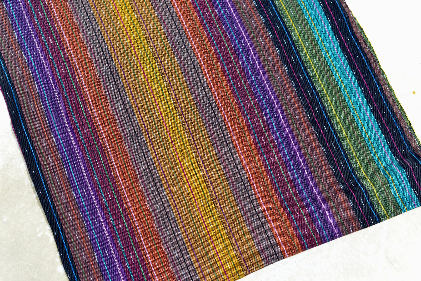 Enchanted Trail Stripes - Handwoven Cotton Fabric | Lightweight (Sold by the Yard)