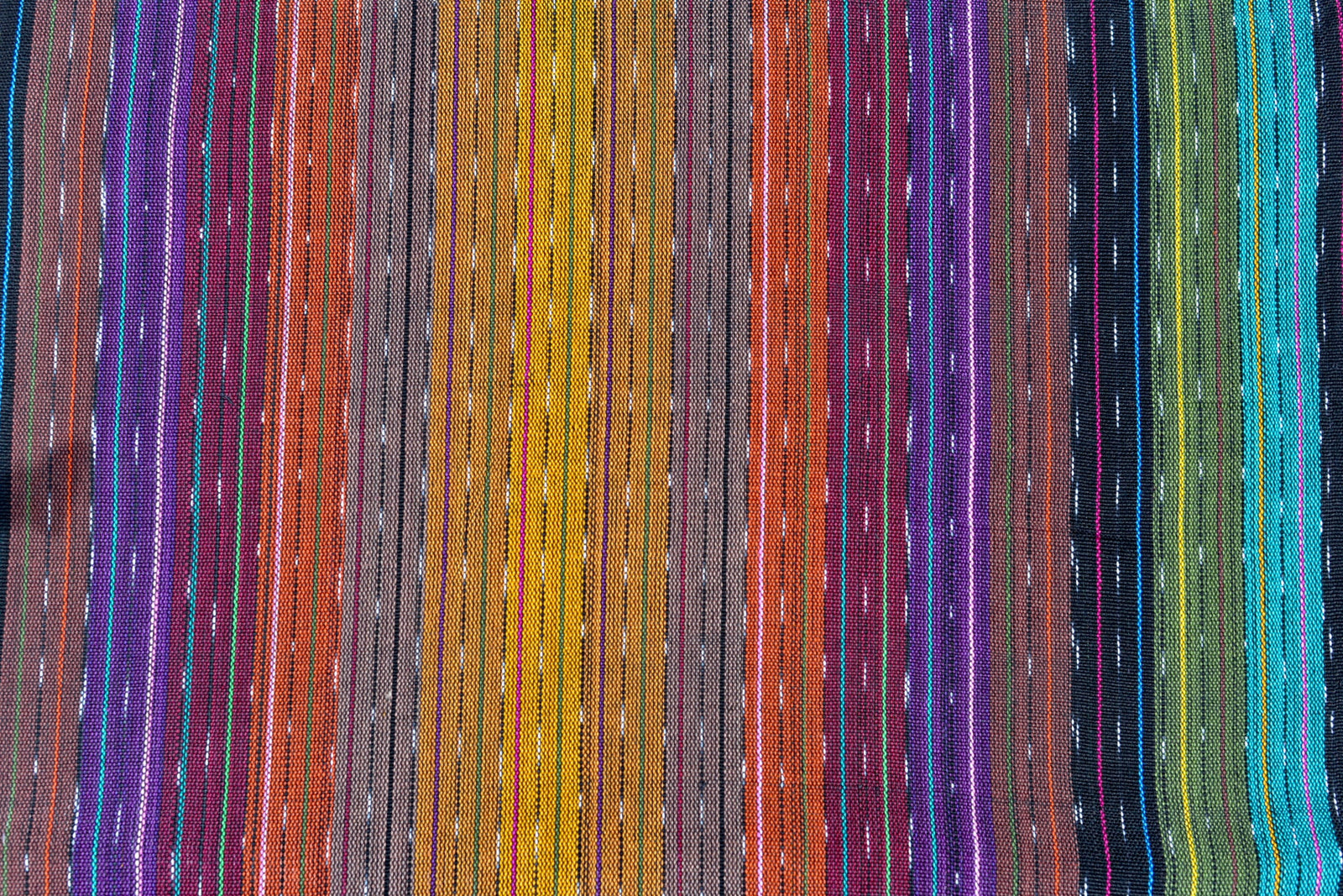 Enchanted Trail Stripes - Handwoven Cotton Fabric | Lightweight (Sold by the Yard)