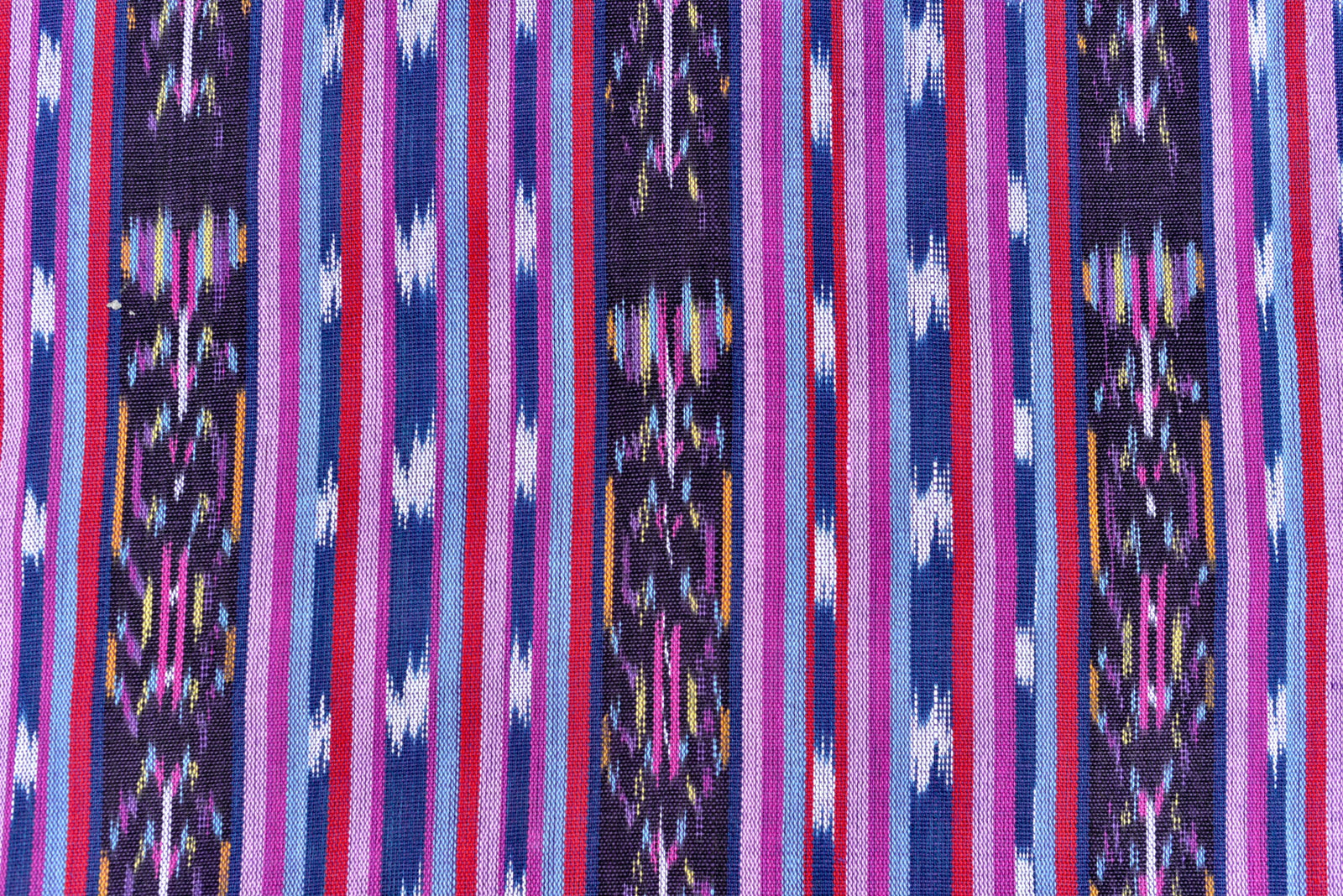 Violet Echo Ikat - Handwoven Cotton Fabric | Lightweight (Sold by the Yard)
