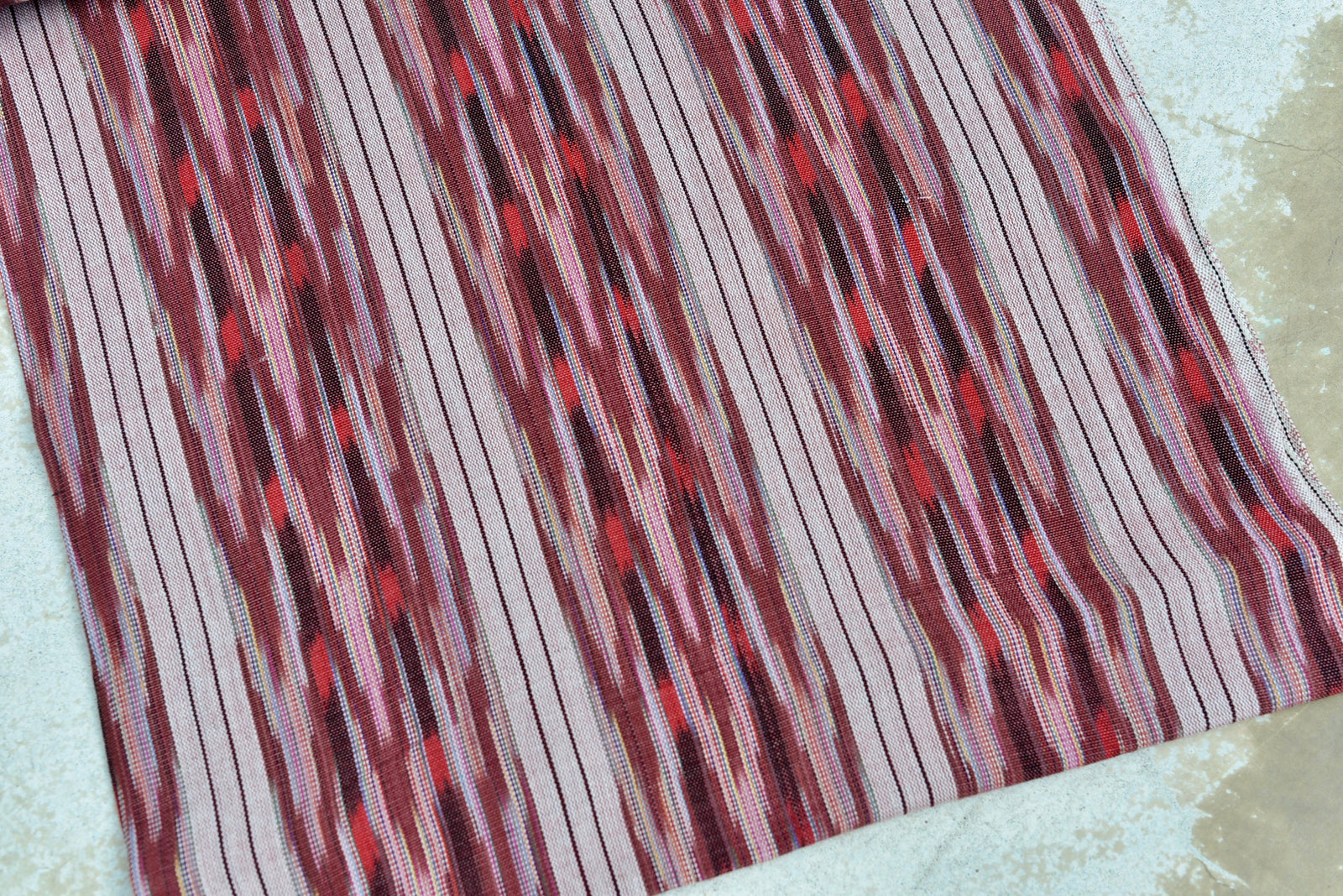 Blush Trail Ikat - Handwoven Cotton Fabric | Lightweight (Sold by the Yard)