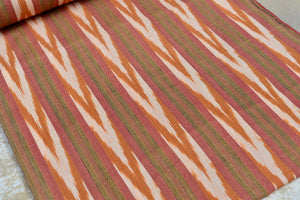 Sunwashed Clay Ikat - Handwoven Cotton Fabric | Lightweight (Sold by the Yard)