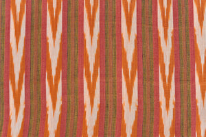 Sunwashed Clay Ikat - Handwoven Cotton Fabric | Lightweight (Sold by the Yard)